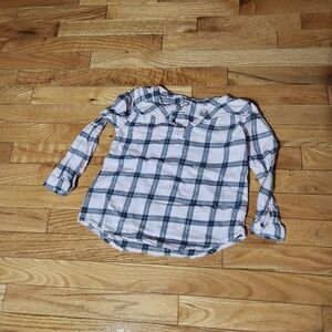 Plaid Long Sleeve Flannel Shirt